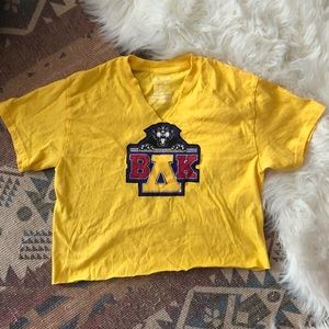 Beychella Yellow Crop Tee